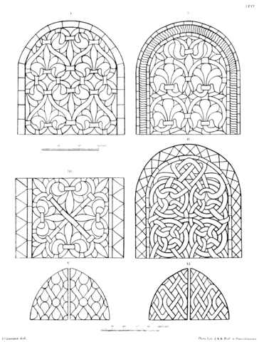 Stained Glass Cut Panels In The Cloister Of Heiligenkreuz Coloring Page